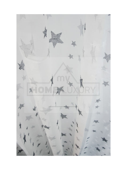 My Home Luxury Kids Grommet Top Curtain Kids Stars Navy A418-18 260x280cm