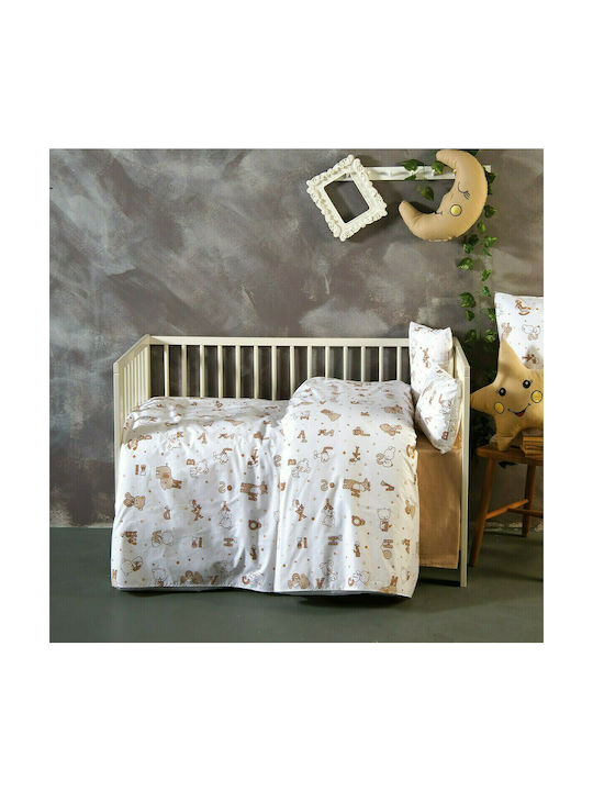 SB Home Alphabet Детски Плик за Завивка Единичен Памучен Beige 160x240бр