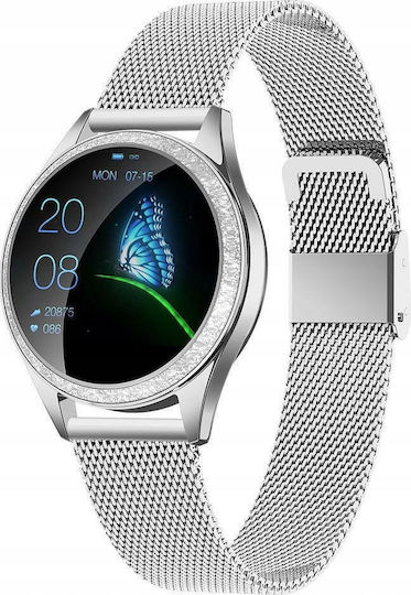 Oromed Crystal Smartwatch με Παλμογράφο (Ασημί)