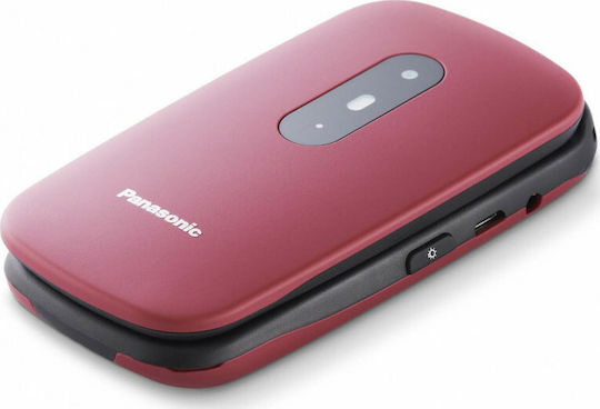 Panasonic KX-TU446 Single SIM Telefon Mobil cu Butoane Mari Roșu