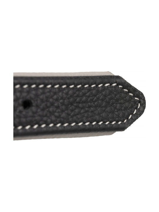 Trixie Active Comfort Κολάρο Σκύλου Δερμάτινο σε Μαύρο χρώμα Περιλαίμιο XSmall/Small 21-32cm/25mm Δερμάτινο Μαύρο/Γκρι Small / XSmall