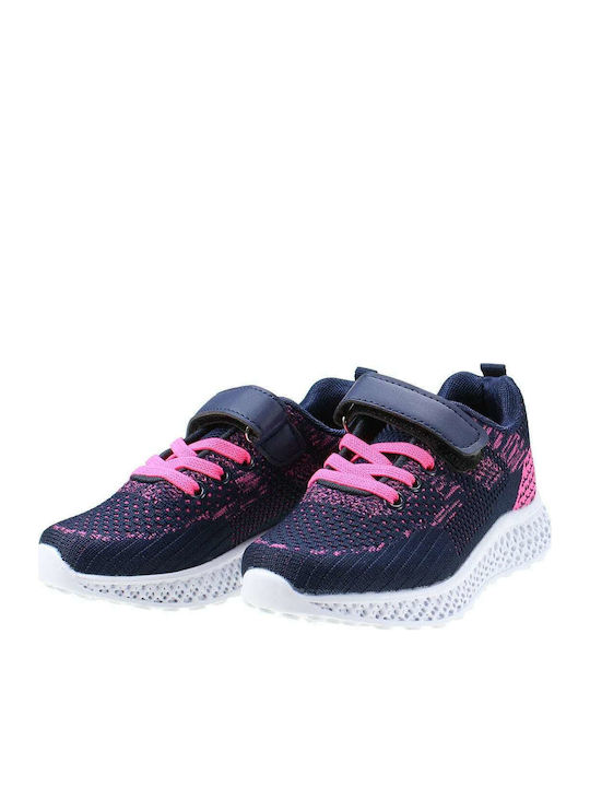 29/023 Kids Sneakers with Scratch Navy Blue
