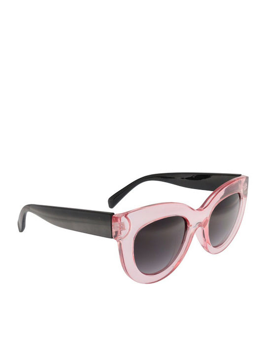 Charly Therapy Tina Women's Sunglasses with Pink / Black Plastic Frame and Black Lens