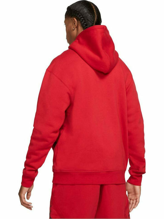 Essentials Cardigan With Hood Gym Red
