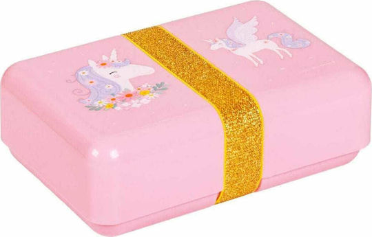 A Little Lovely Company Unicorn Plastic Kids' Food Container Unicorns 0.85lt Pink x x 6cm