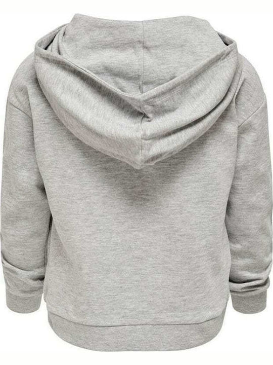Kids Only Παιδικό Φούτερ με Κουκούλα Γκρι