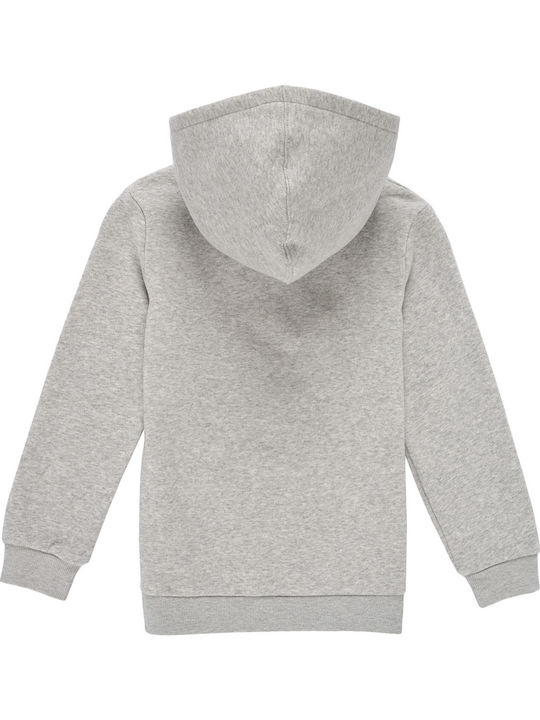 Levi's Kids Sweatshirt with Hood and Pocket Gray Batwing Screenprint