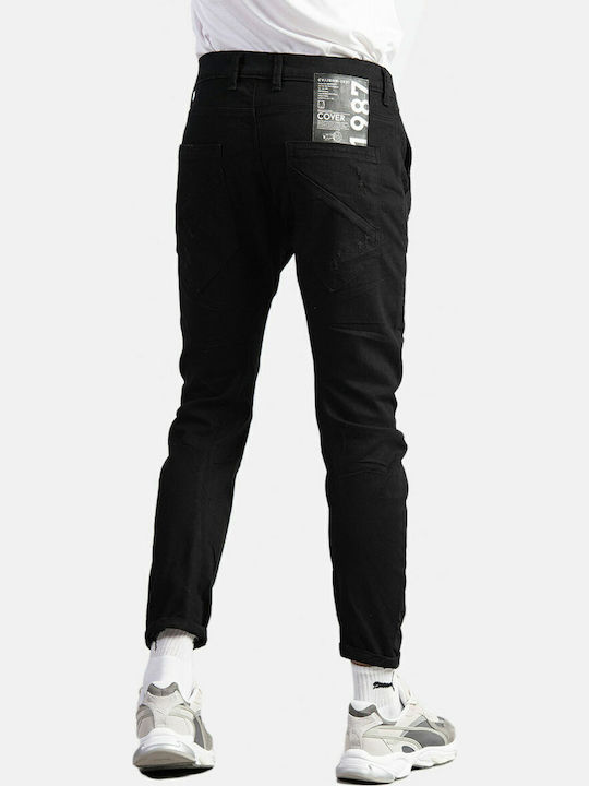 Caprice G0198 Ανδρικό Παντελόνι Τζιν Ελαστικό με Slim Εφαρμογή Μαύρο