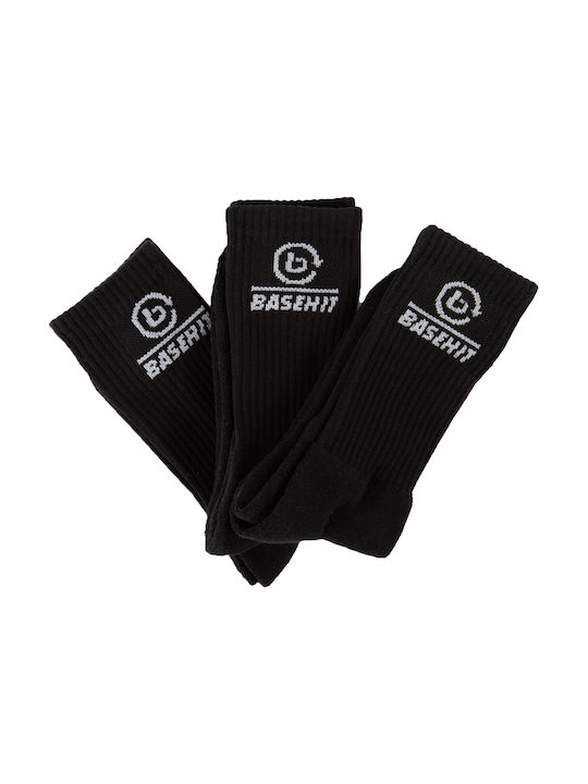 Basehit Herren Socken Schwarz 3Pack