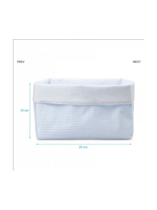 Kiokids Coș de Depozitare pentru Pepinieră Waffle Rectangle Albastru deschis 1buc