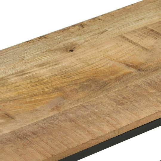 vidaXL TV-Ständer aus Metall & Massivholz Mango M180xT30xH50cm