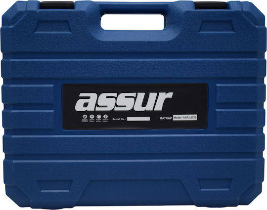 Assur Τροχός 125mm Μπαταρίας με Ρύθμιση Στροφών 2x5Ah