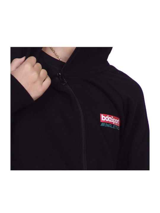 Body Action Boys Hooded Sweatshirt with Zipper Black