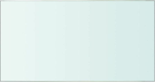 Wall Shelves Transparent 2 Pieces 20x30x0.8cm