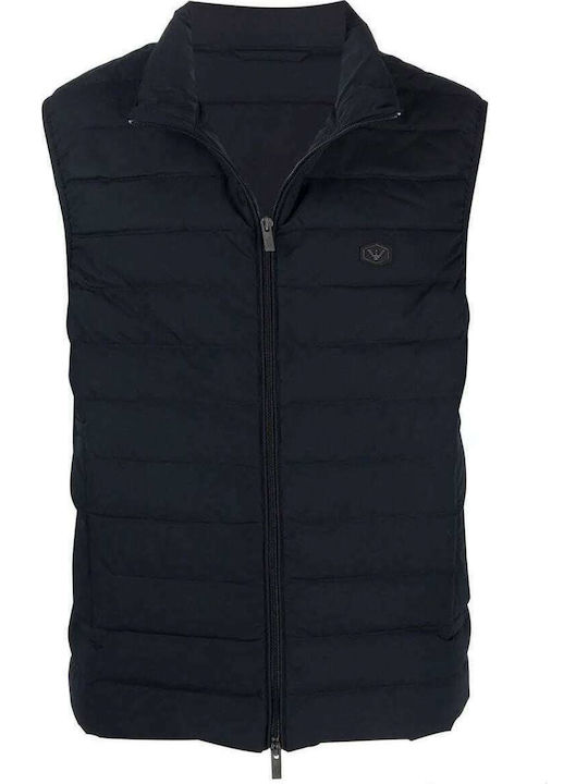 Αμάνικο Μπουφάν Puffer Navy Μπλε