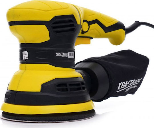 Kraft & Dele KD1695-Y Έκκεντρο Τριβείο 125mm Ρεύματος 1200W με Ρύθμιση Ταχύτητας και με Σύστημα Αναρρόφησης