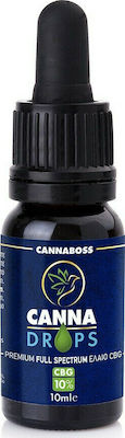Cannaboss CannaDrops Premium Full Spectrum CBG Oil 10% 1000mg 10ml