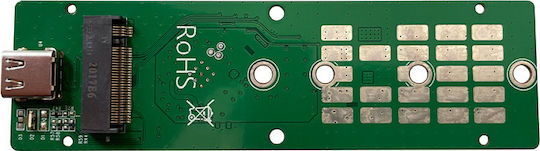 LC-Power Hard Drive Case M.2 PCI-Express / SATA III NVME with connection USB 3.1 Type-C in Schwarz color