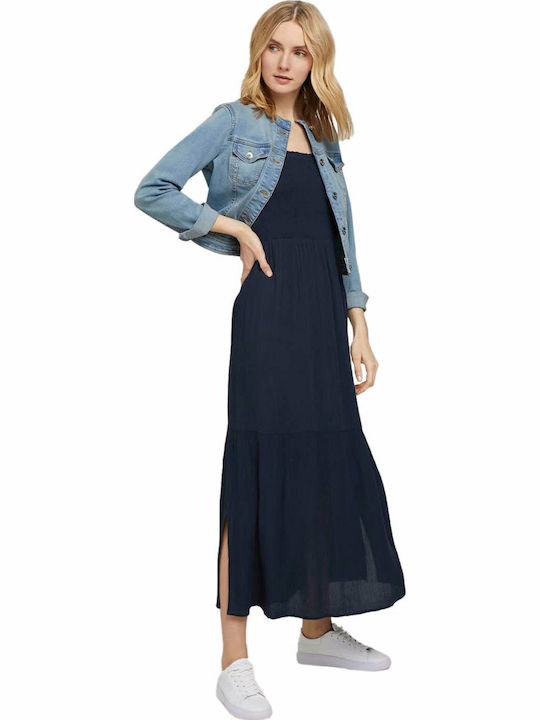 Sommer Midi Kleid Sky Captain Blue