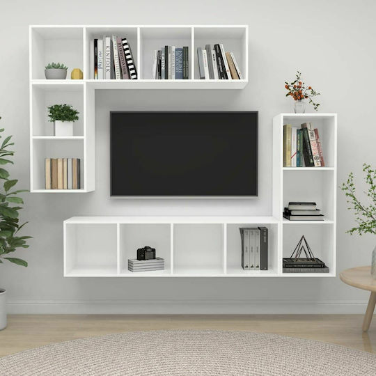 Living Room TV Unit White L37xW37xH142.5cm