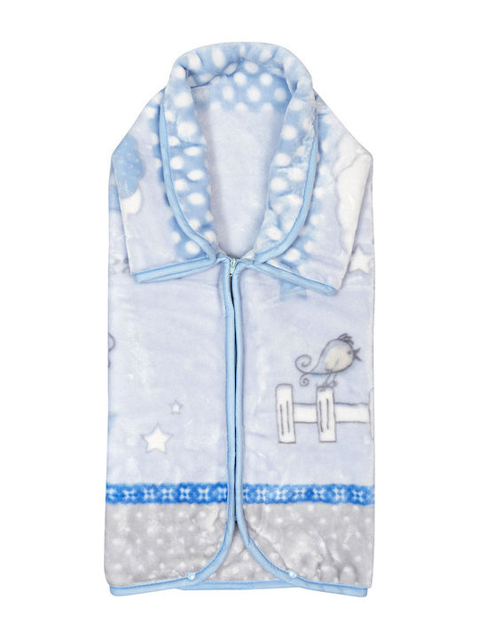 Beauty Home Baby Blanket Nursery Swaddling Blanket Blue 90x80cm