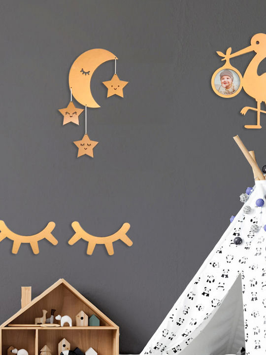 HomeMarkt Детска Декорация за Стена Кафяв 50x35см