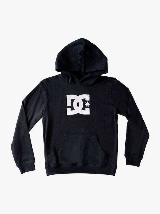 Kids Sweatshirt with Hood and Pockets Black Star