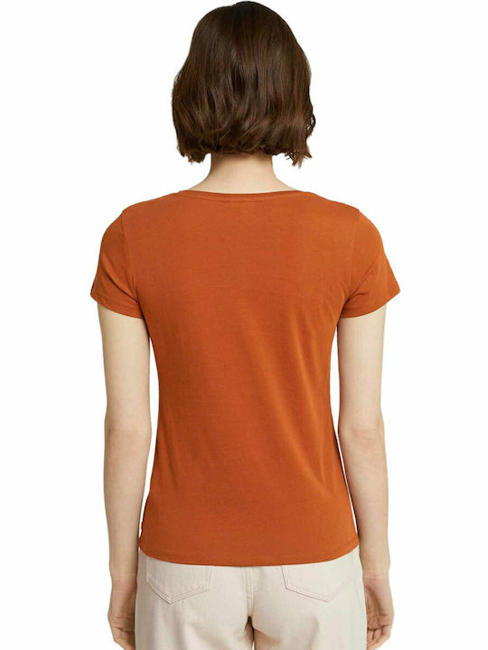 Tom Tailor Damen T-shirt Braun