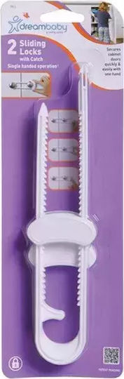 Dreambaby Cabinet & Drawer Lock made of Plastic in White Color 2pcs
