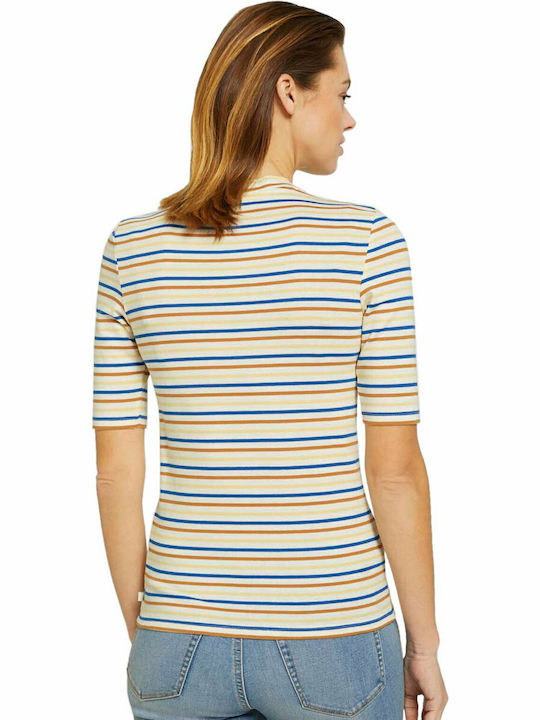 Tom Tailor Women's T-shirt Striped Multicolour