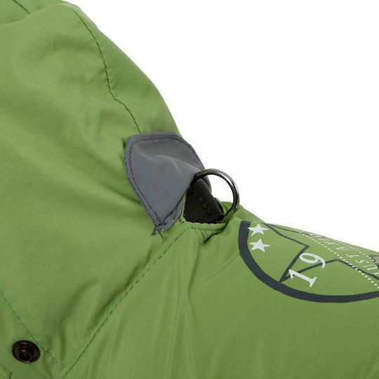 Kerbl Vancouver Green Fleece / Waterproof / Windproof Dog Coat with Hood with 45cm Back Length
