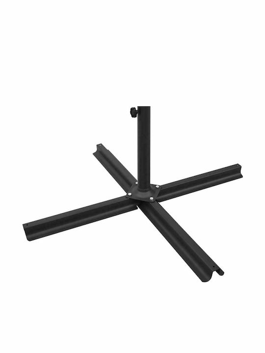 Quadratischer Metallischer Garten- und Terrassen-Sonnenschirm Sand 6x2.9m