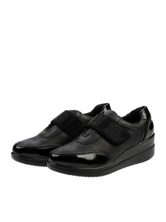 Amina Ανατομικά Γυναικεία Slip-On Μαύρα
