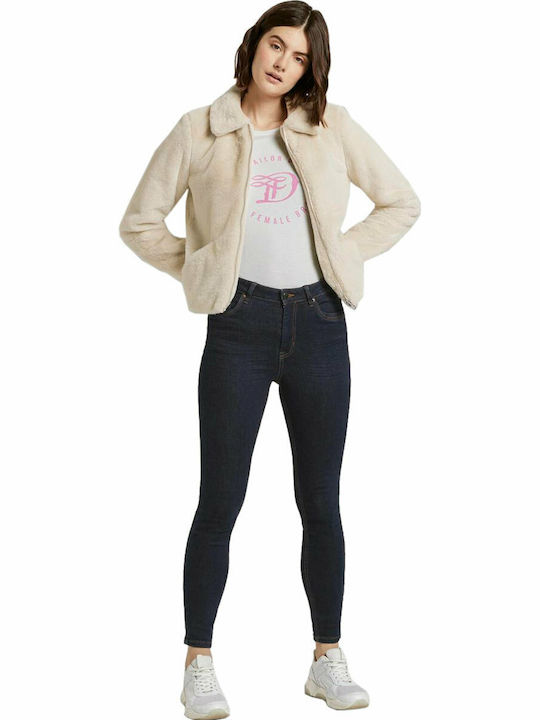 Women's Short Fur Beige