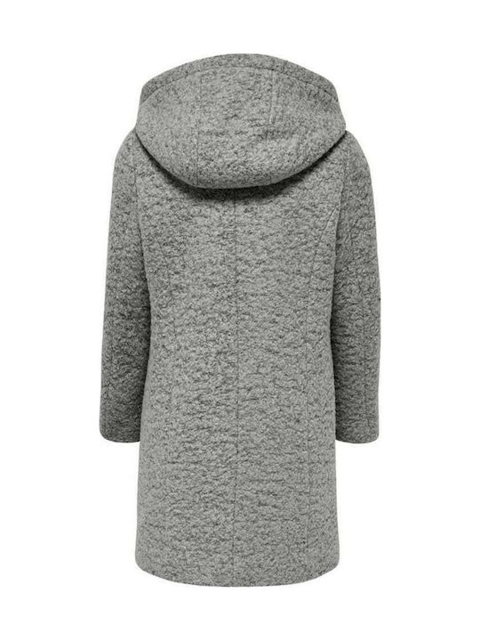 Kids Only Kinderjacke Lang mit Kapuze Gray