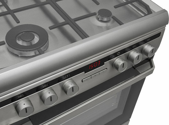 Amica 618GE3.39HZpTaDpNAQ(Xx) Готварска печка 65лт Ш60см. Inox