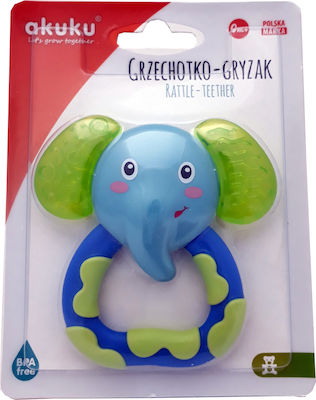 Akuku Ελέφαντας Teething Ring with Water made of Silicone for 3 m+ 1pcs