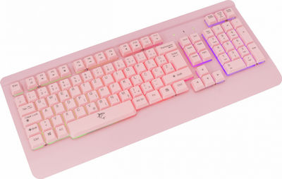 White Shark Mikasa Gaming Keyboard with Illuminated keys (English US) Pink