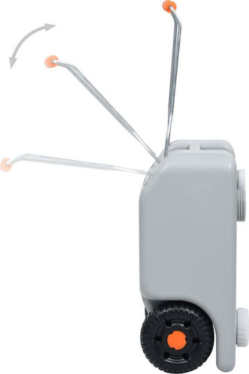 vidaXL 30132 Πλαστικό Μπιτόνι Νερού με Ρόδες 25lt