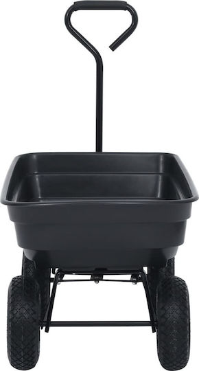 Dump Cart Garden Cart Metallic Four-wheel 75lt 84x84cm.