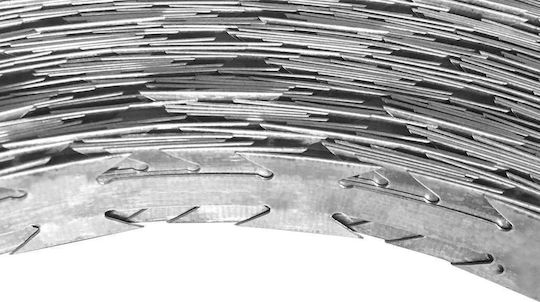 vidaXL Wire Fencing Razor Wire Galvanized Gray 100m