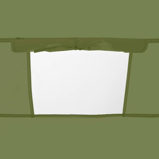 vidaXL Camping Tent Pop Up Khaki For 1 Person 120x120x200cm