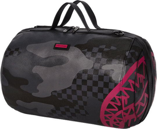 Sprayground 3M Tube Σακ Βουαγιάζ Μαύρο από Δερματίνη