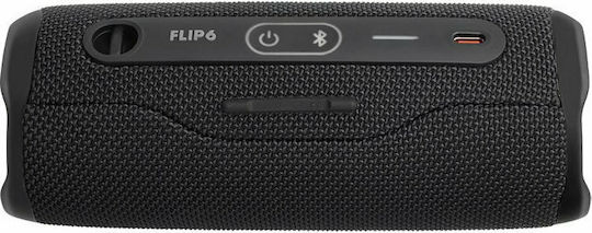 JBL Flip 6 Αδιάβροχο Ηχείο Bluetooth 30W με Διάρκεια Μπαταρίας έως 12 ώρες Μαύρο