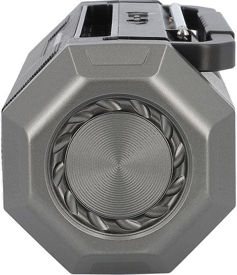 Lamtech Portable Fm Radio Bluetooth Speaker 12W with Radio and Battery Life up to 4 hours Black