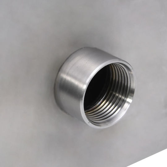 vidaXL Pool Waterfall Pool Fountain 45x9x26cm Stainless Steel made of Stainless Steel 45x9x26cm Silver