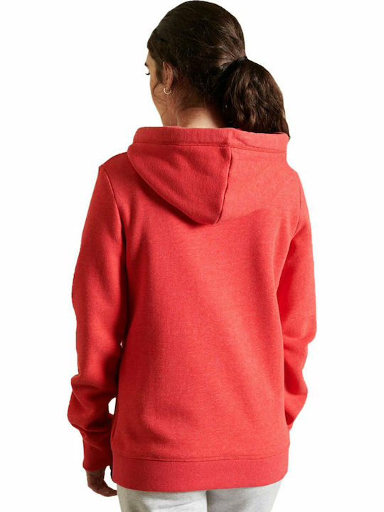 Superdry Vintage Logo Women's Hooded Fleece Sweatshirt Papaya Marl