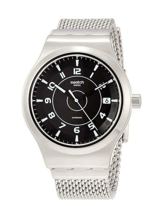 Swatch Sistem Meche Watch Automatic with Silver Metal Bracelet