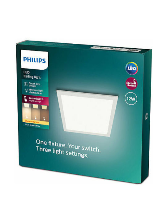 Philips Πλαφονιέρα Οροφής 30εκ. Λευκή με Ενσωματωμένο LED