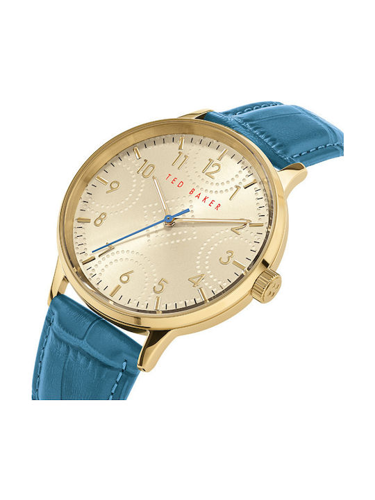 Ted Baker Cosmop Women's Watch with Blue Leather Strap